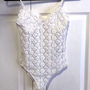 H&M crochet body suit